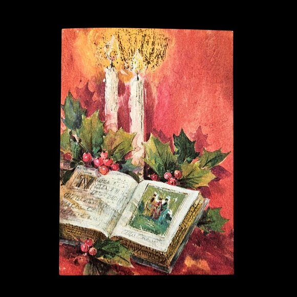 Vintage Hankie Instant Christmas Collection Wood Ornament Decor Bundle - Picture 4 of 15